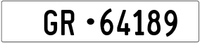Trailer License Plate